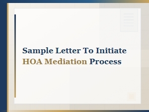 How to Initiate Hoa Mediation