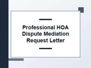 How to Request Professional Hoa Dispute Mediation
