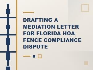 Mediation Letter for Hoa Fence Compliance