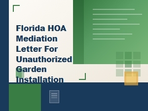 Resolving Florida Hoa Garden Installation Conflicts