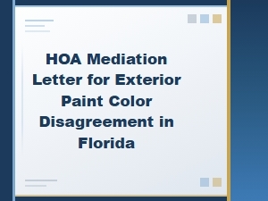 Resolving Florida Hoa Paint Color Disputes