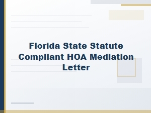 Requesting Hoa Mediation in Florida